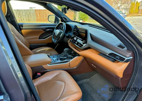 2021 Toyota Highlander Hybrid Platinum from USA, damaged, VIN 5TDEBRCH1MS032013